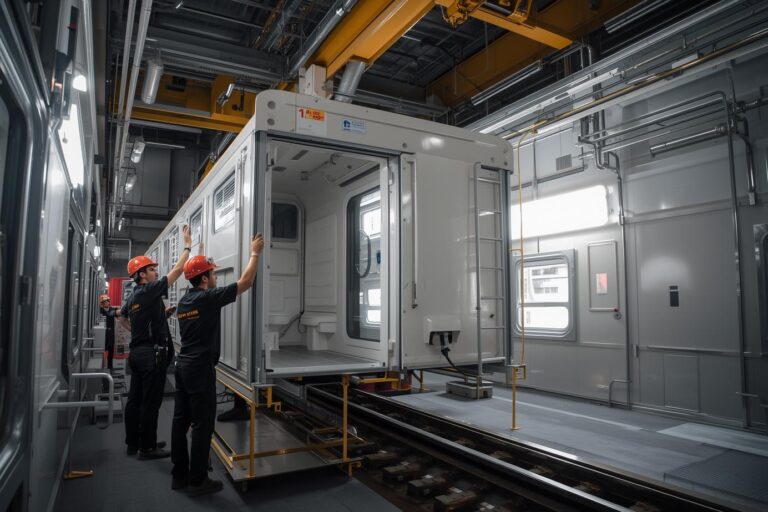 Modular train bathroom Rolen